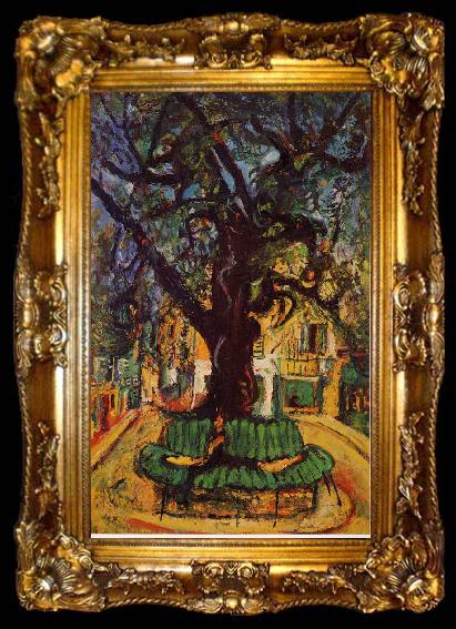 framed  Chaim Soutine Small Place in the Town, ta009-2